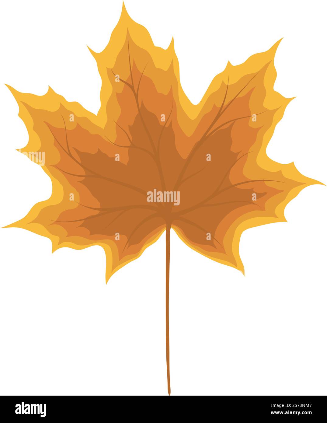 Autumn maple leaf. Leaf fall. Vector illustration Stock Vector Image ...