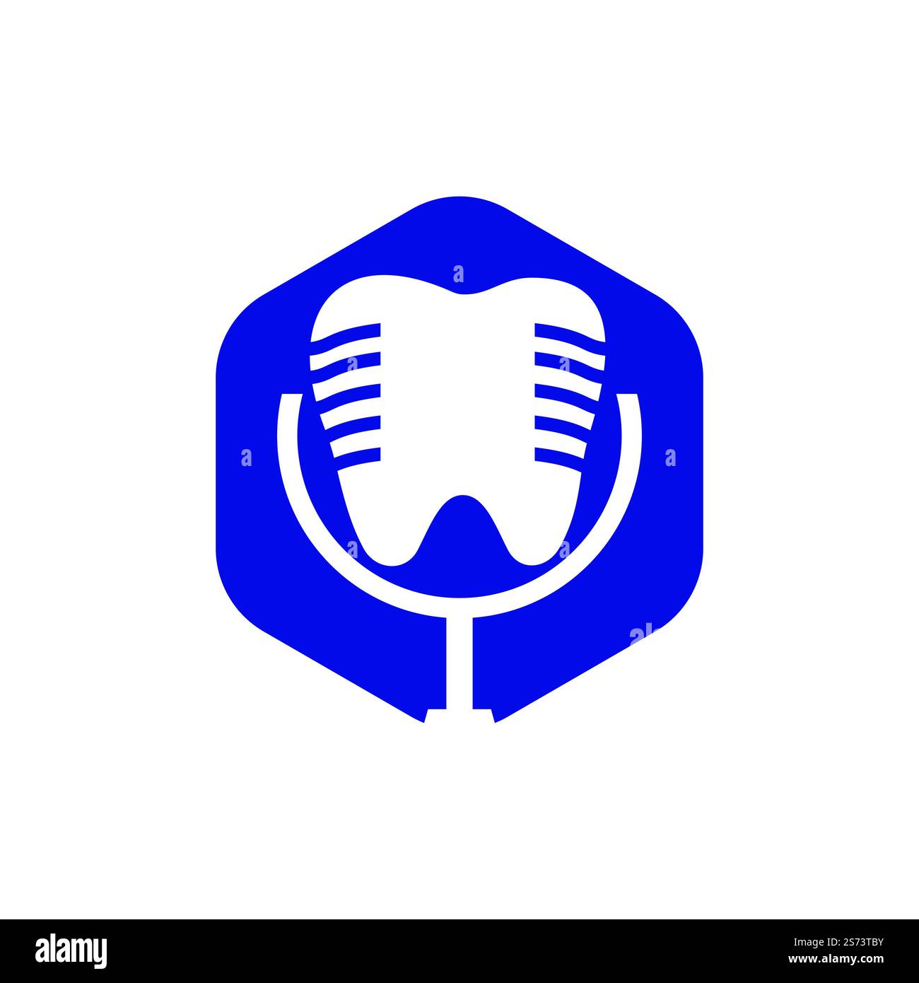 Dental podcast vector logo design template. Stock Vector