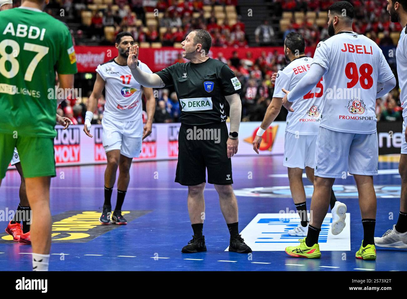 Arbitro, Referee IHF Dekra during IHF Men's - Handball World ...