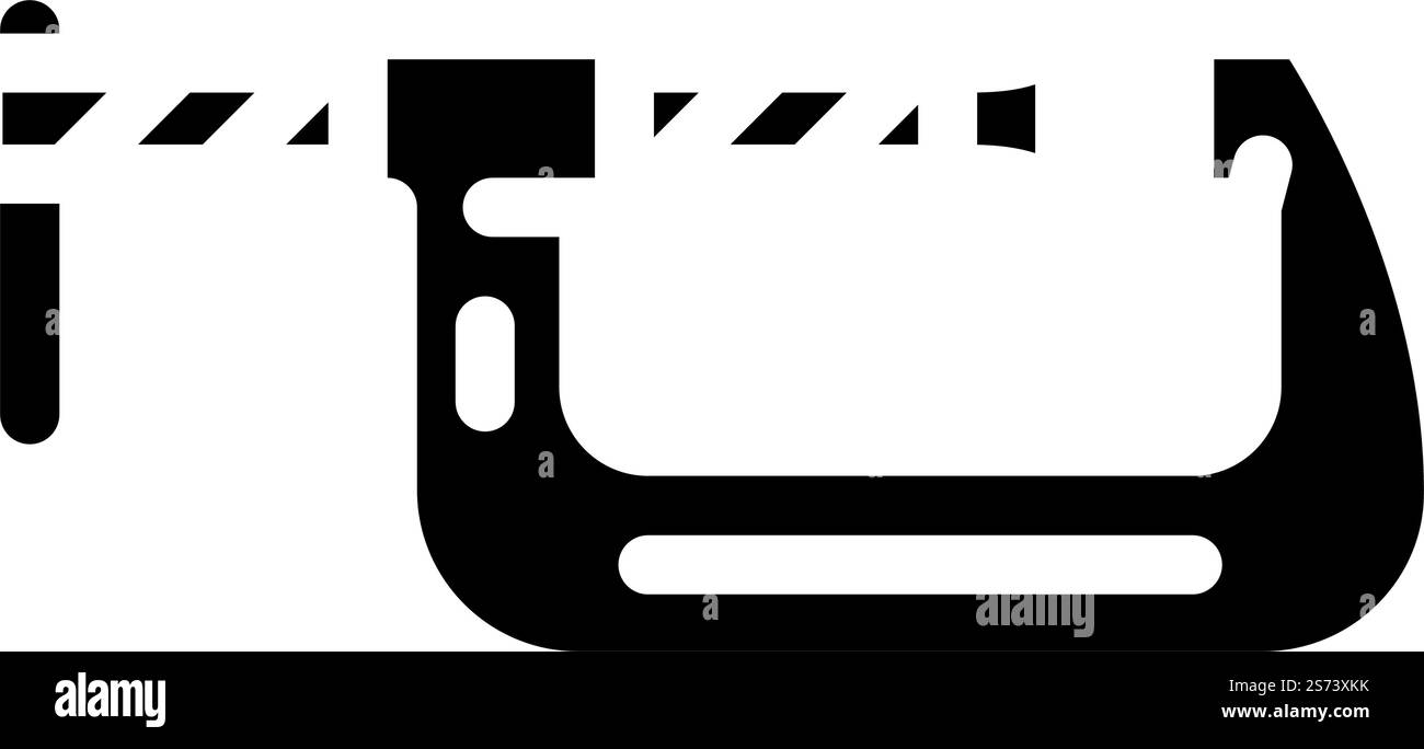 c clamp glyph icon vector. c clamp sign. isolated symbol illustration ...