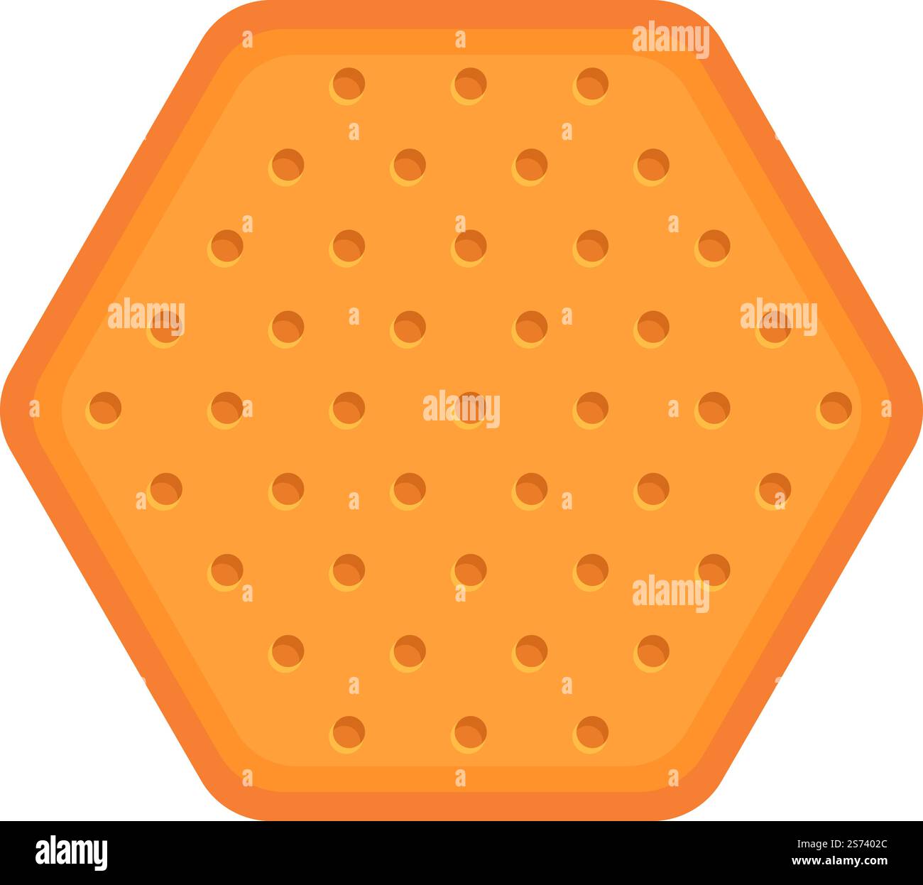Hexagon cheese cracker Stock Vector Images - Alamy