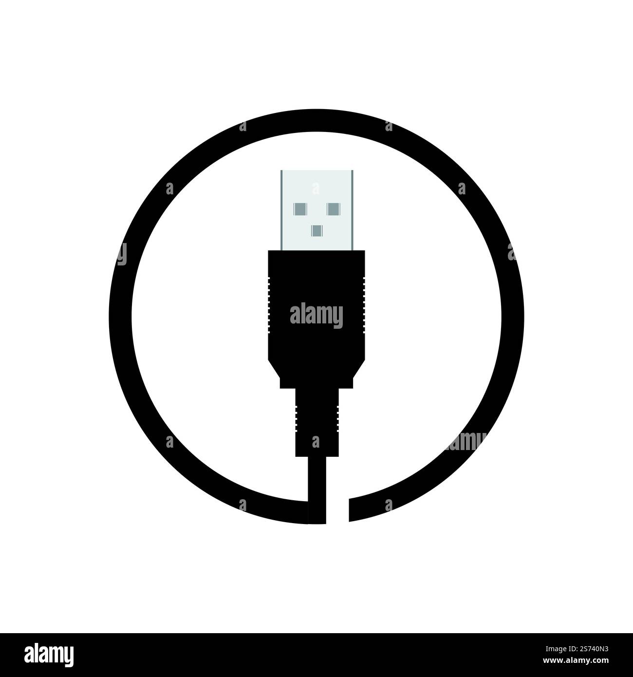 Electrical plugin icon logo vector flat design Stock Vector Image & Art ...