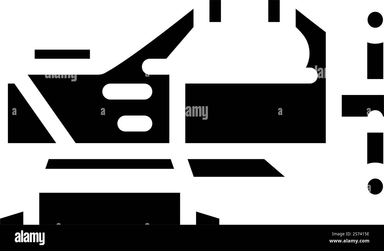 swivel base bench vice glyph icon vector. swivel base bench vice sign ...