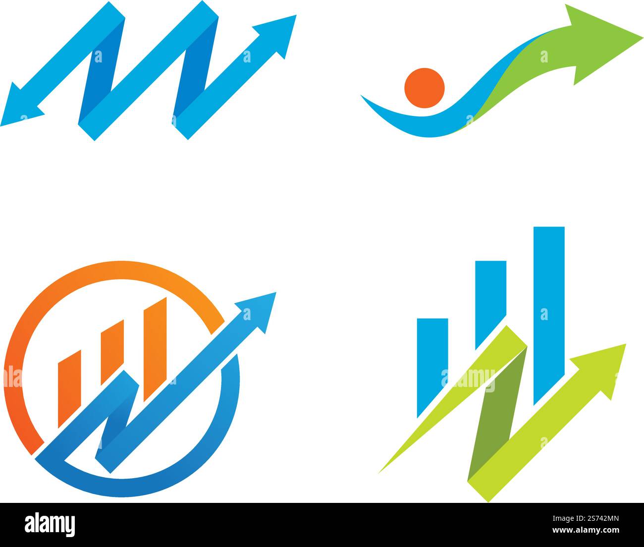 Business Finance logo template vector Stock Vector