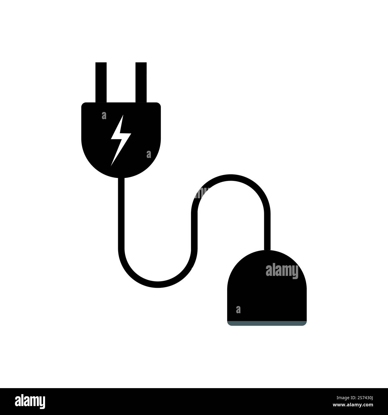 Electrical plugin icon logo vector flat design Stock Vector Image & Art ...