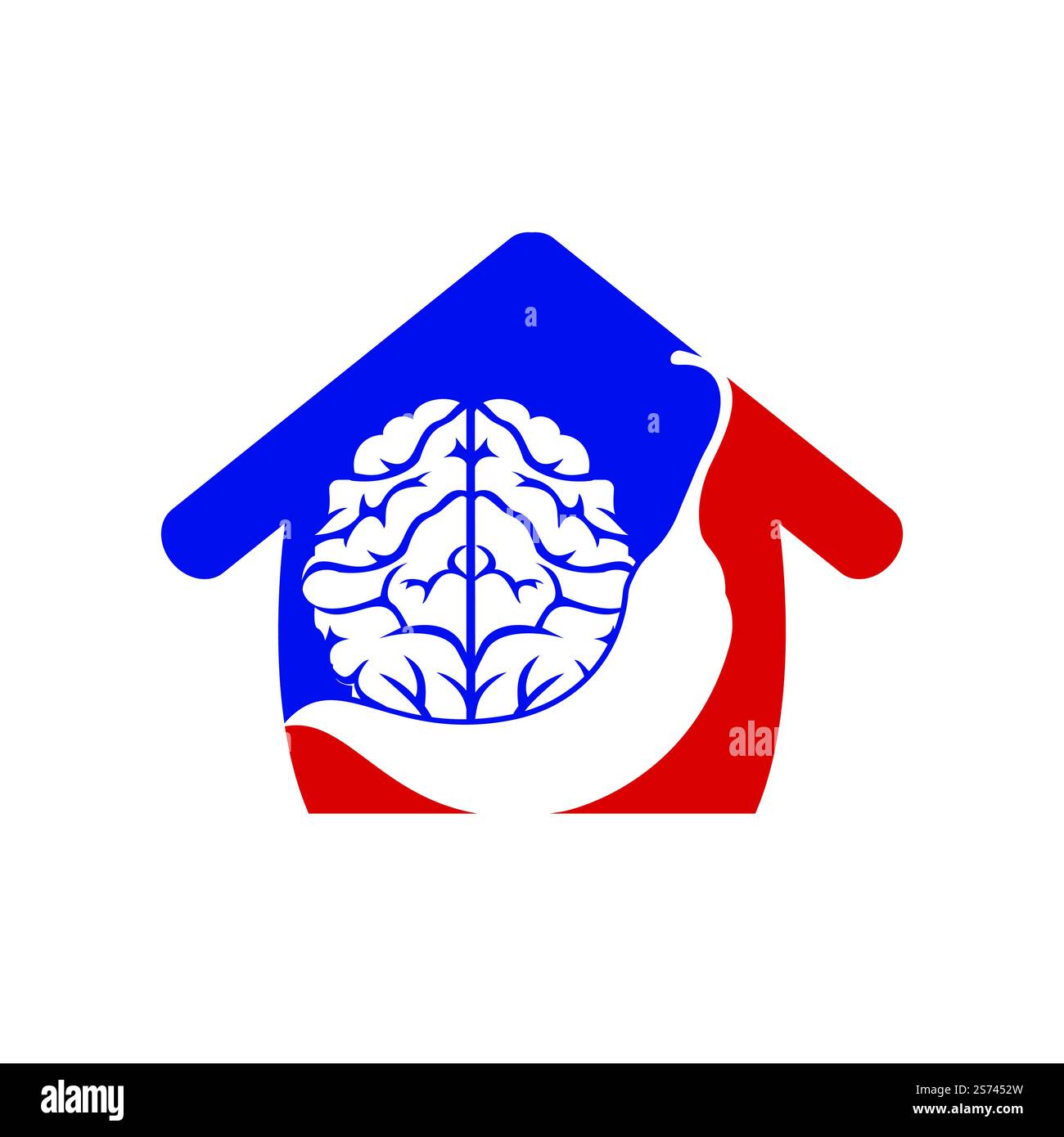 Chili brain vector logo design template. Spicy intelligence logo design concept. Stock Vector