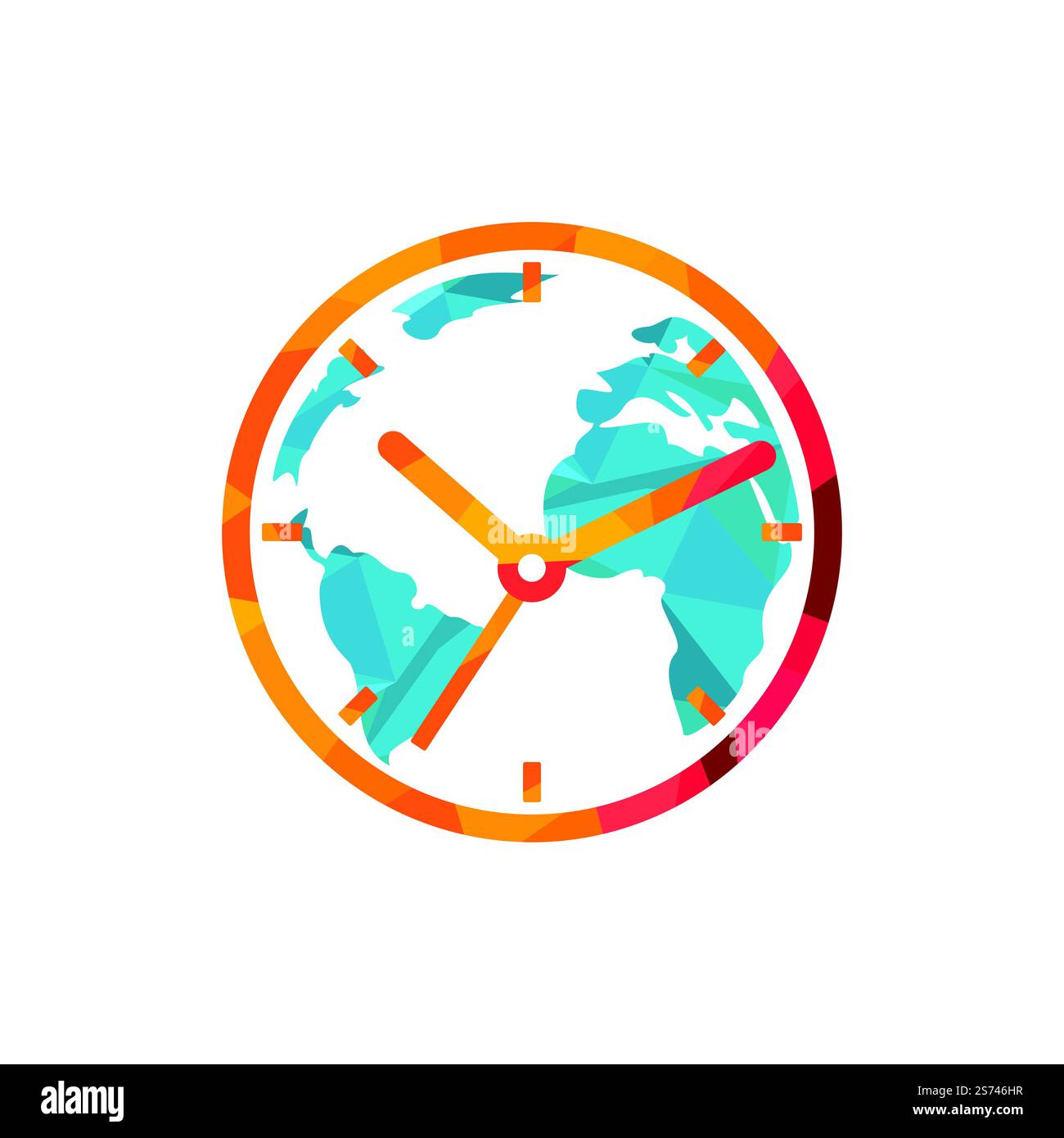 Time world vector logo design template. Time planet symbol or icon ...