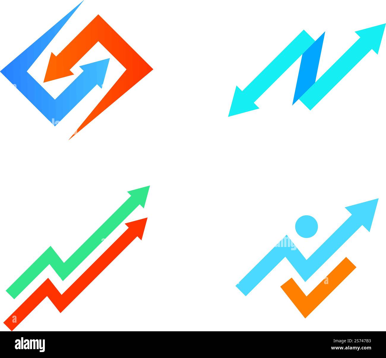 Business Finance logo template vector Stock Vector