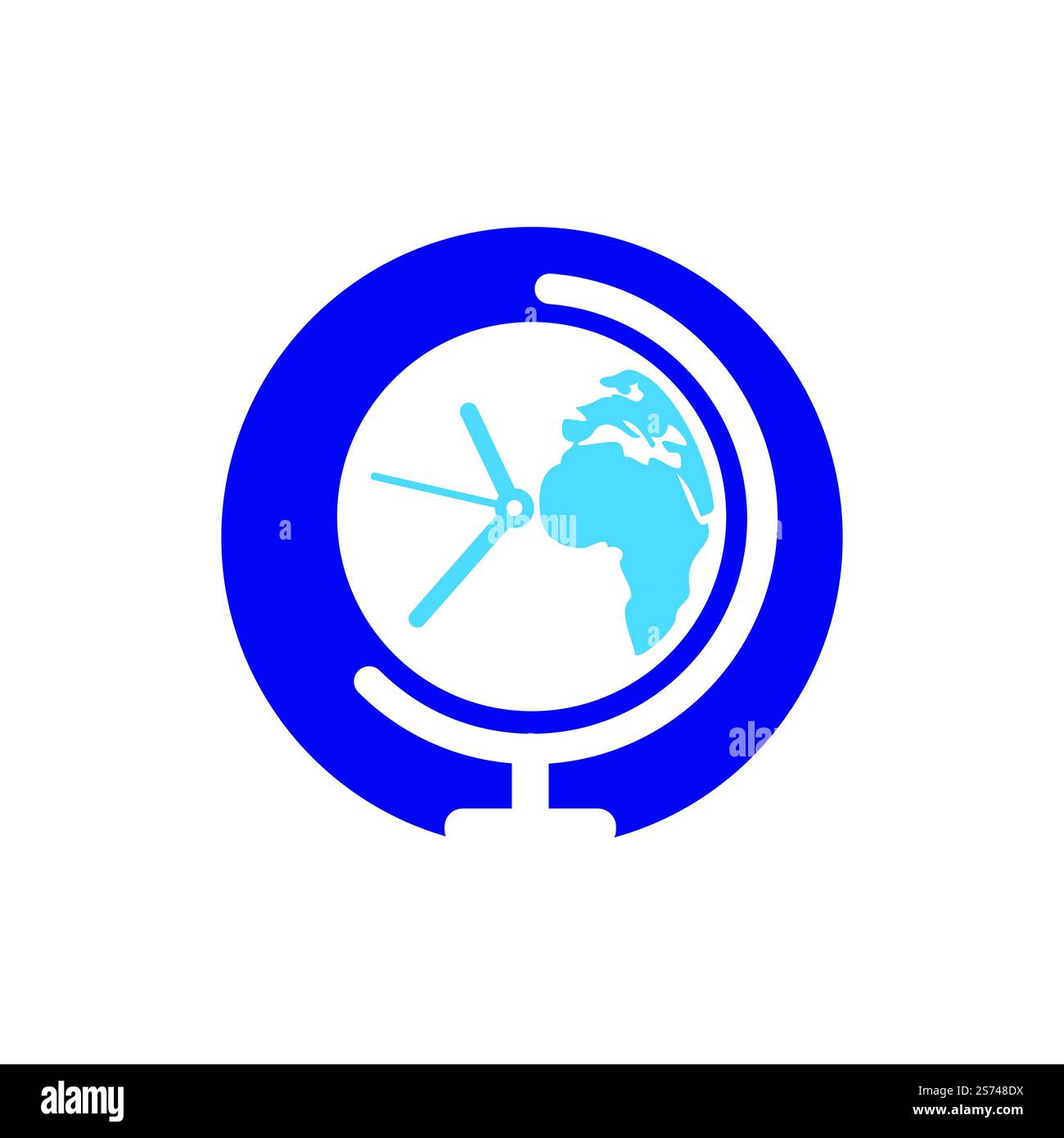 Time world vector logo design template. Time planet symbol or icon ...