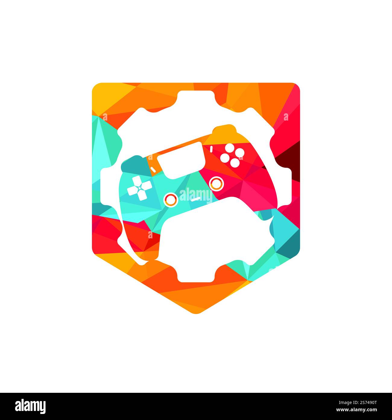 Game console repair vector logo design template Stock Vector Image ...