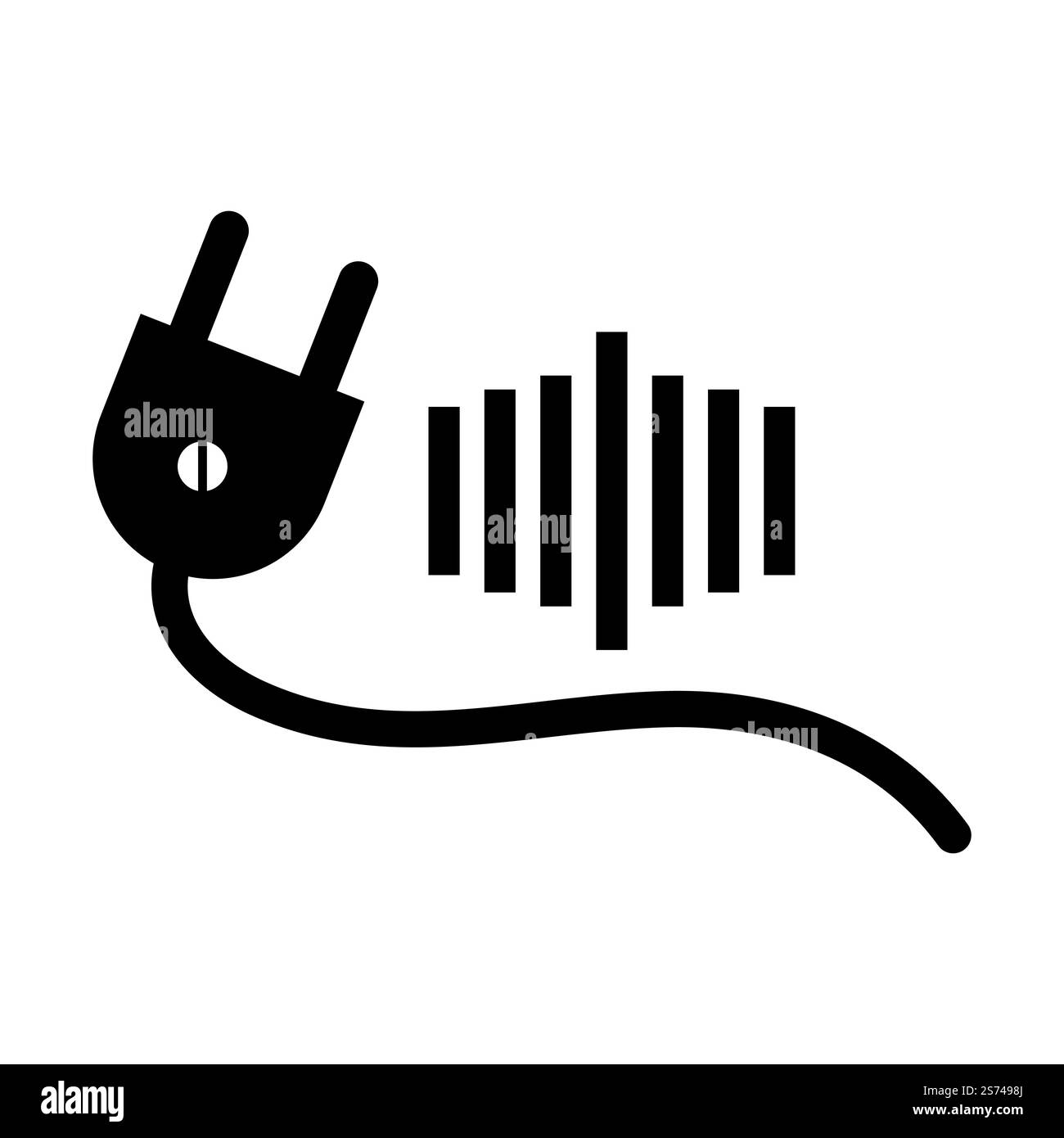 Electrical plugin icon logo vector flat design Stock Vector Image & Art ...