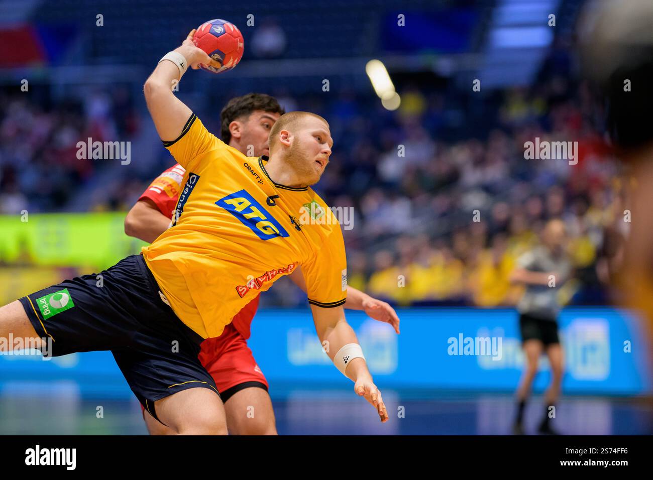 250118 Felix Möller of Sweden during the 2025 IHF World Men's Handball