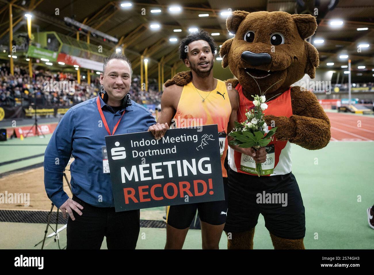 Joshua Hartmann (ASV K?ln) l?uft 60m Meetingrekord; Indoor Meeting