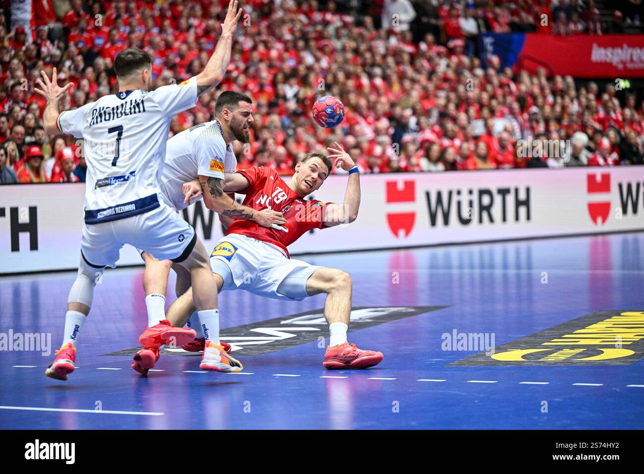 Mathias Gidsel of Denmark Nationalteam during IHF Men's Handball