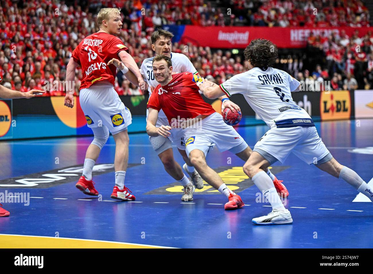 Mathias Gidsel of Denmark Nationalteam during IHF Men's Handball