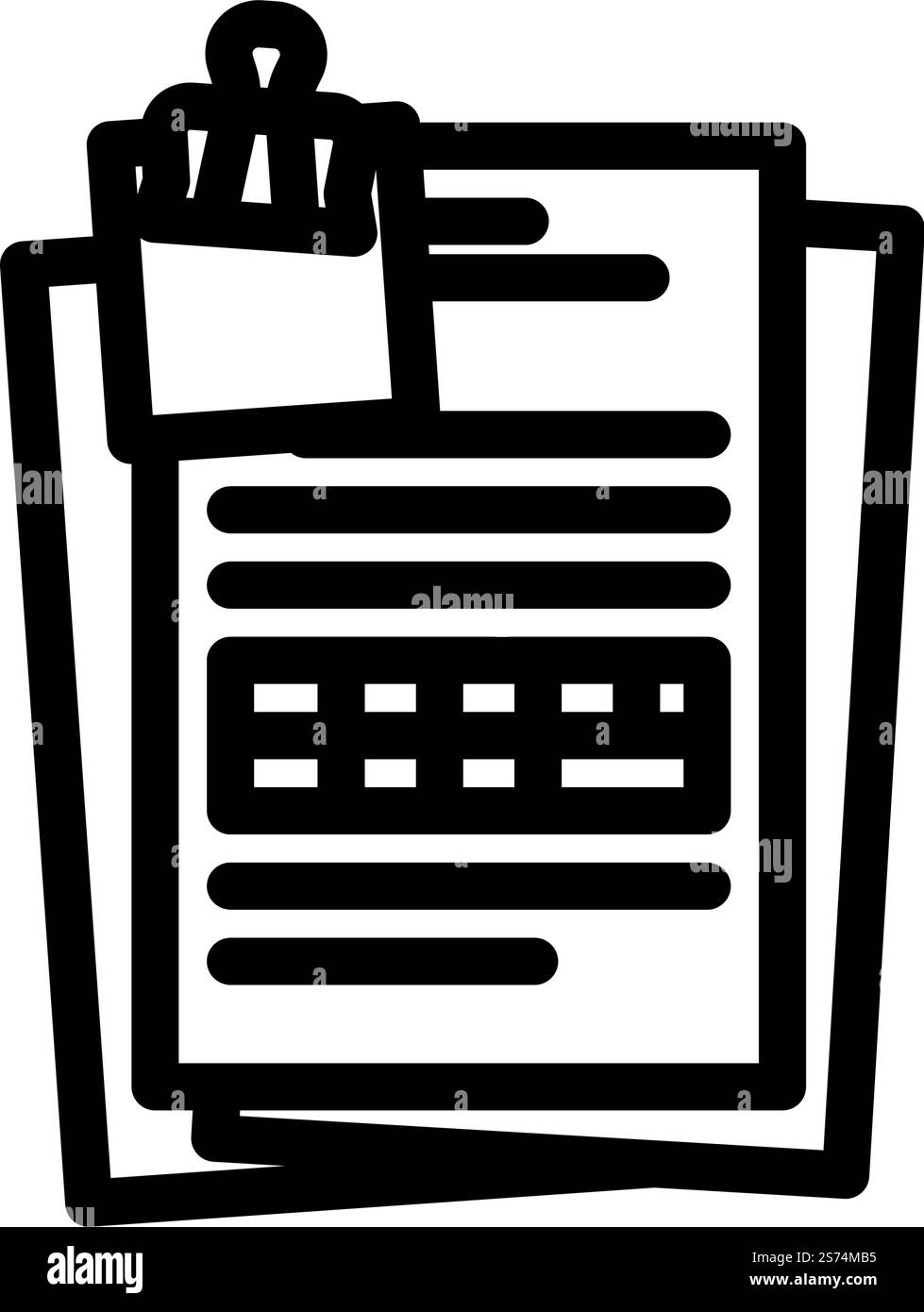 data folder line icon vector. data folder sign. isolated contour symbol ...