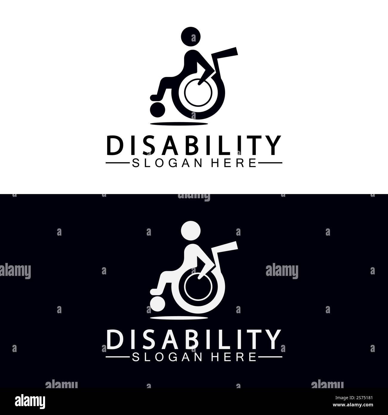 Passionate Disability People Support Logo. Wheel Chair Logo ...