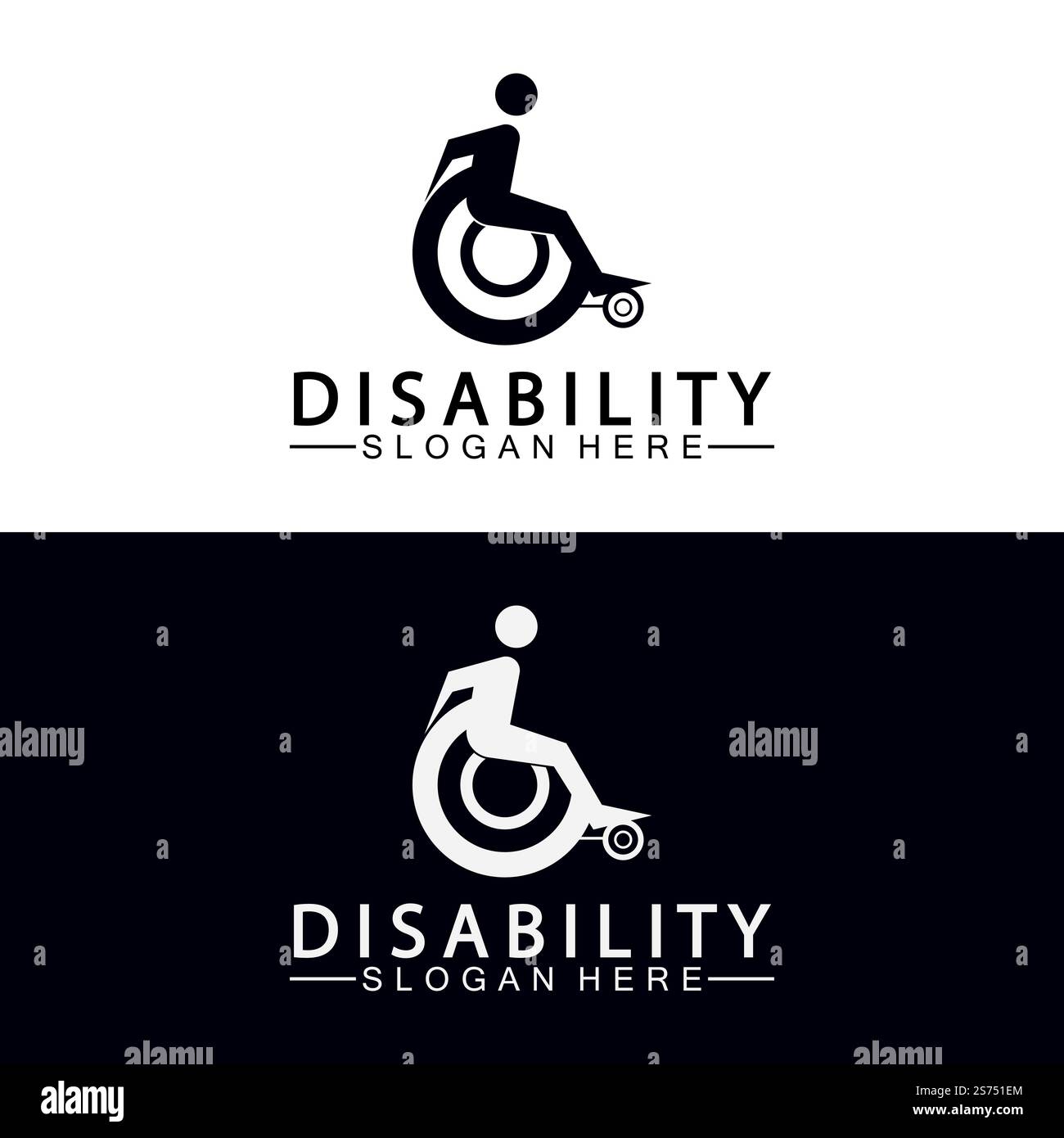 Passionate Disability People Support Logo. Wheel Chair Logo ...