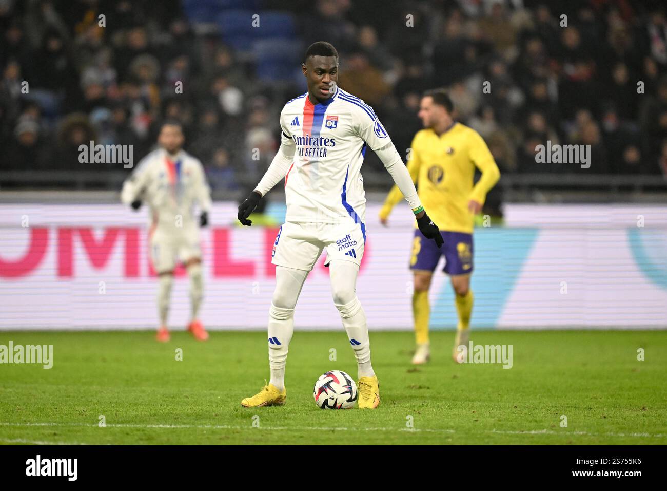 Lyon, France. 18th Jan 2025. 19 Moussa NIAKHATE (ol) during the Ligue 1 ...