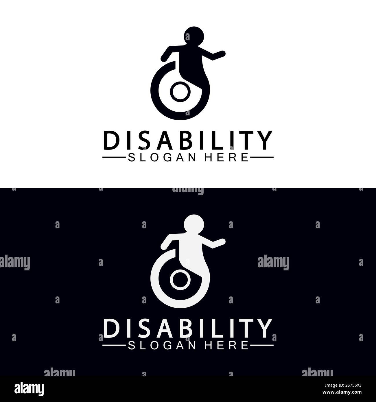Passionate Disability People Support Logo. Wheel Chair Logo ...