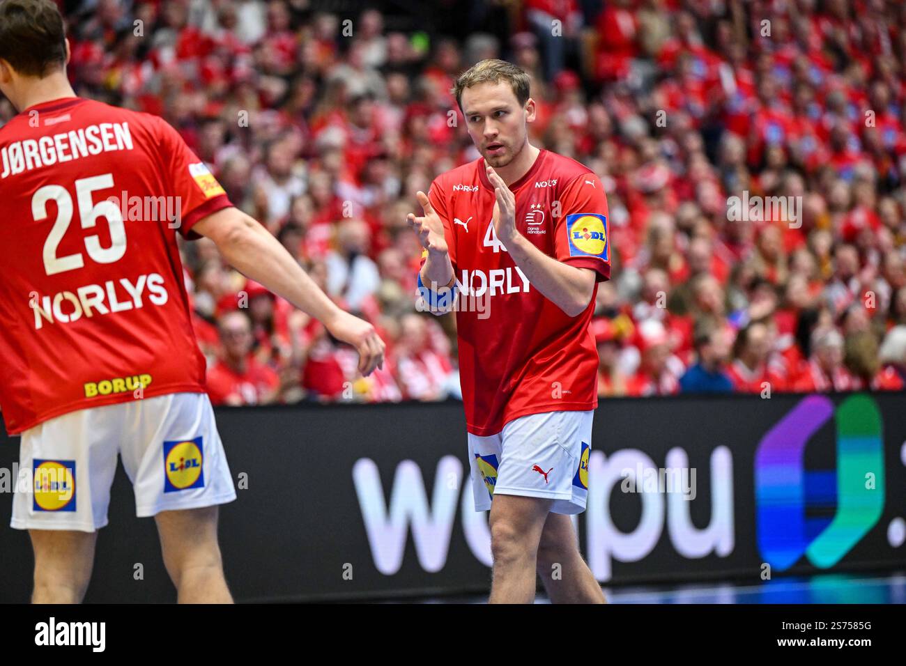 Simon Bogetoft Pytlick of Denmark Nationalteam during IHF Men's