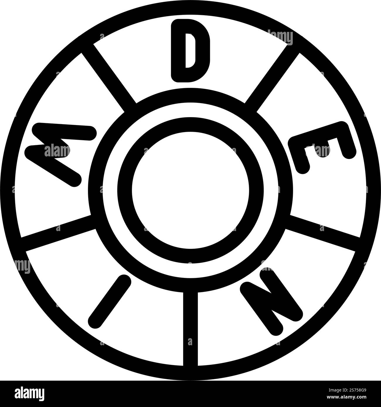 button denim line icon vector. button denim sign. isolated contour ...