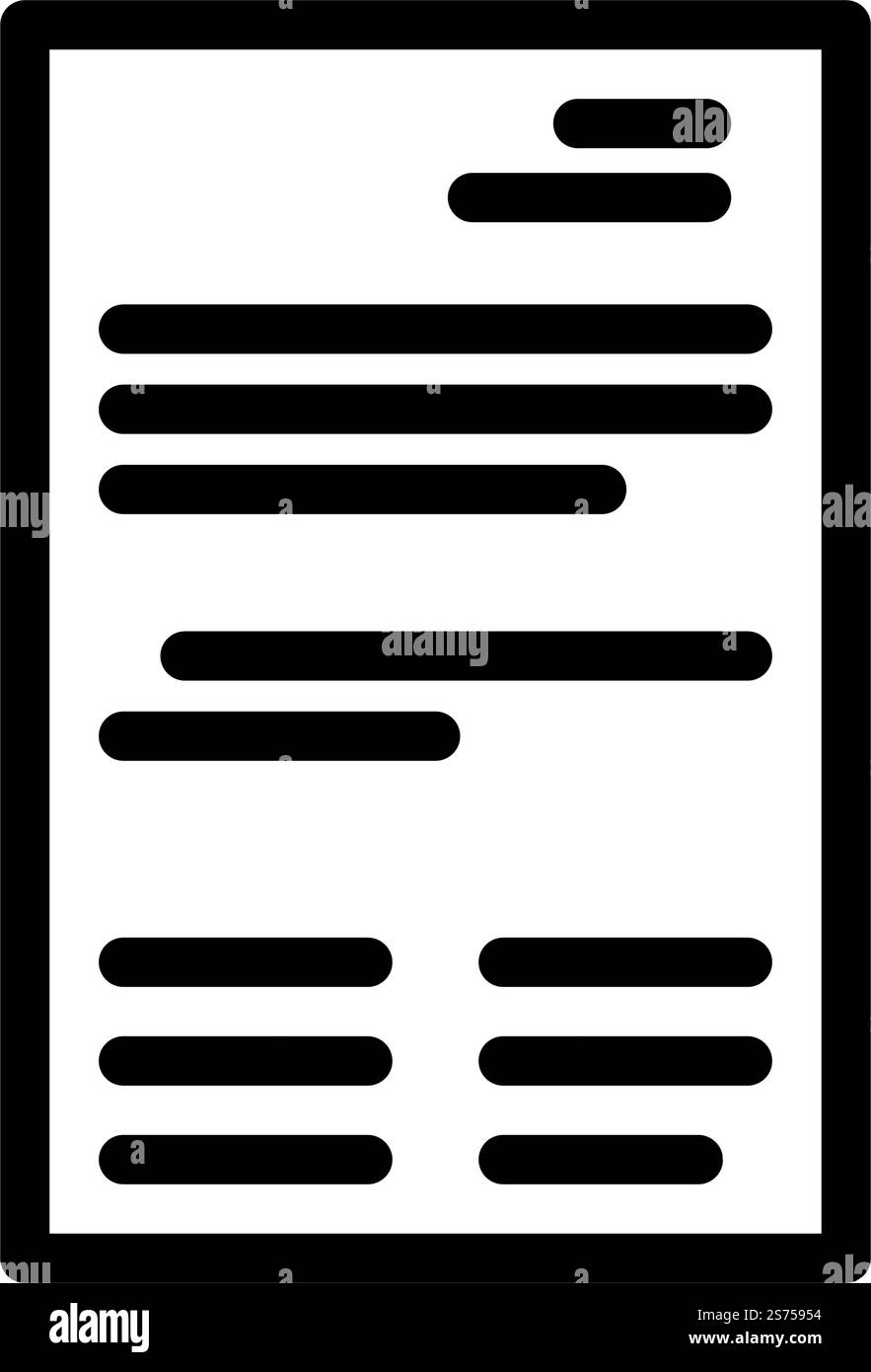 business folder line icon vector. business folder sign. isolated ...
