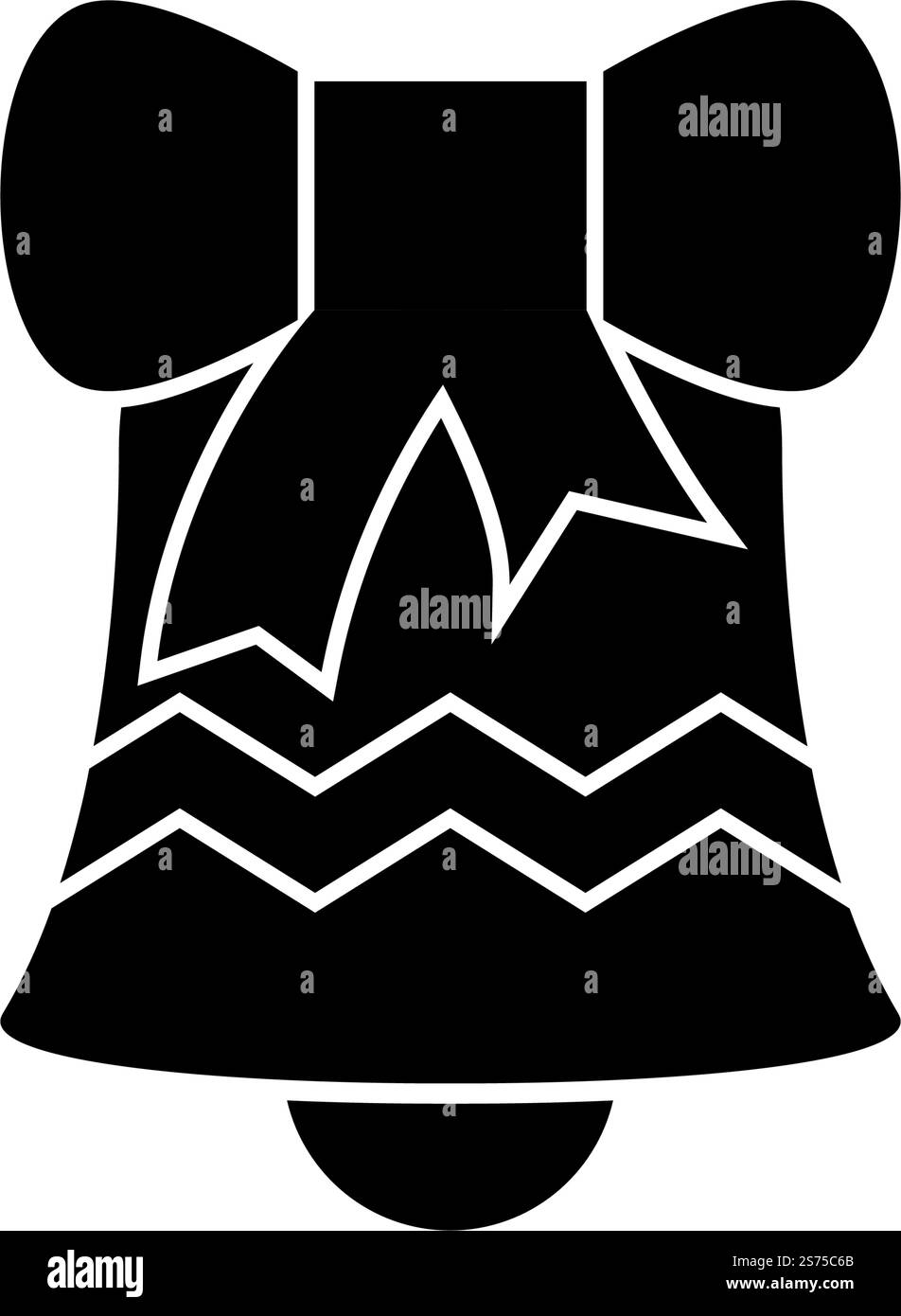 Ring bell flat social Black and White Stock Photos & Images - Alamy