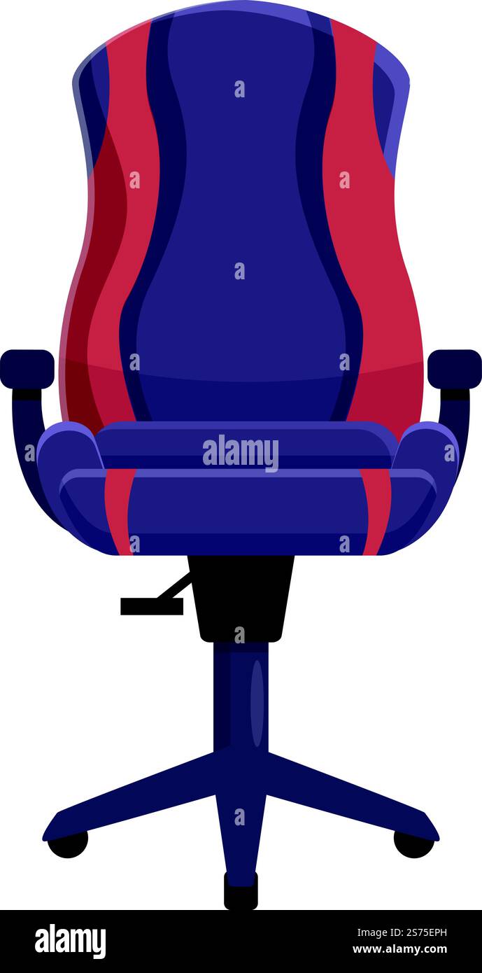 Front gaming chair icon cartoon vector. Gamer seat. Armchair computer ...
