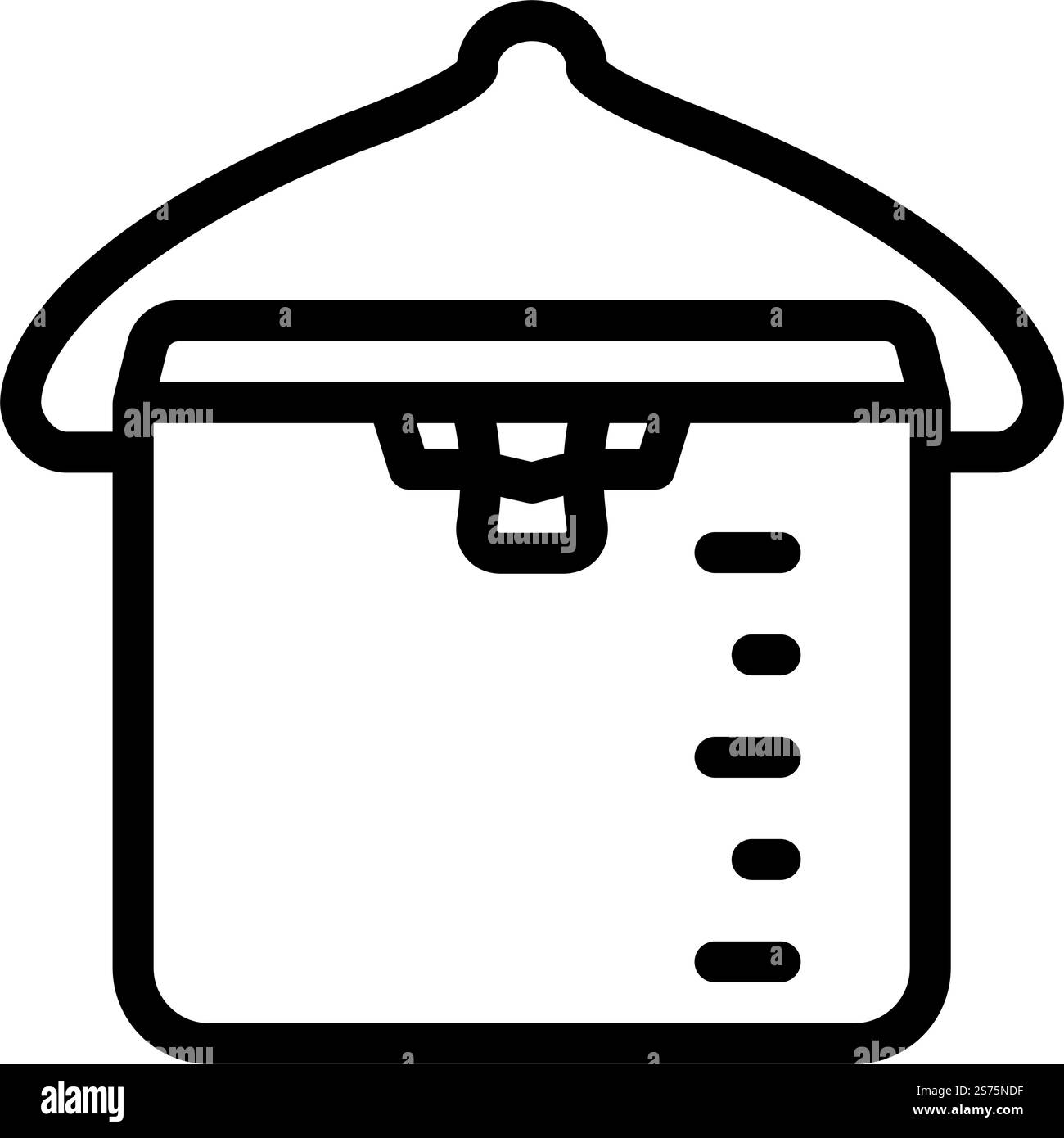 stove pot cooking line icon vector. stove pot cooking sign. isolated ...