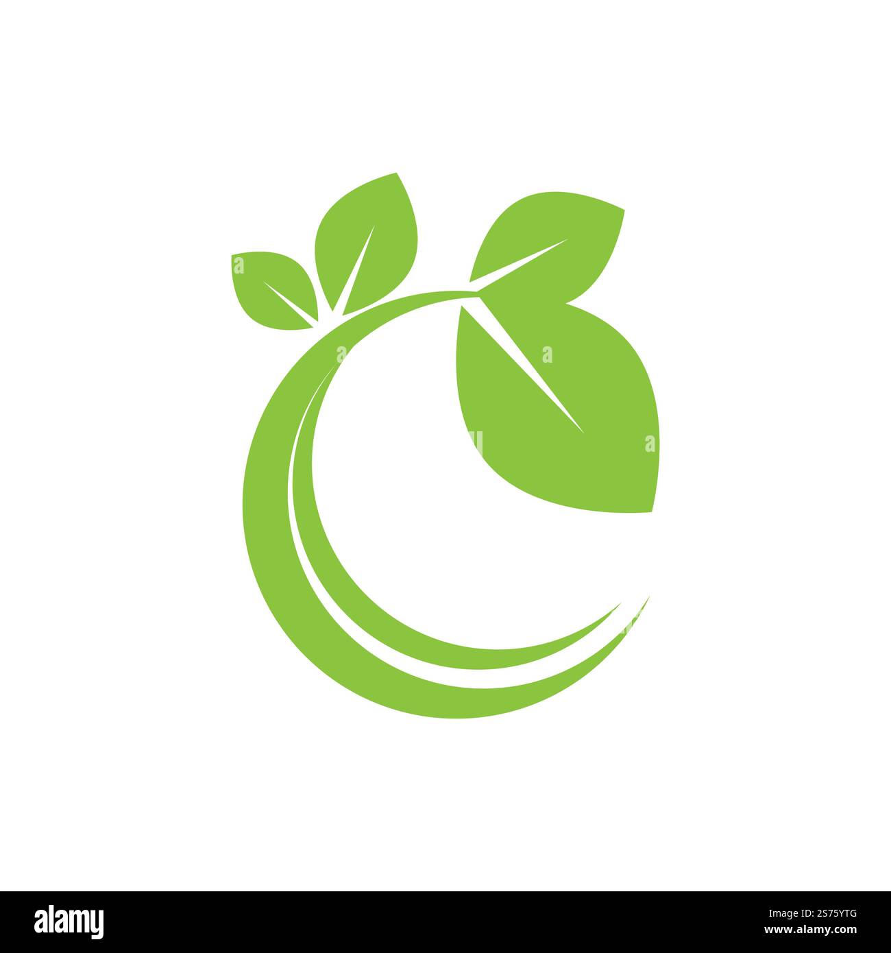 Green leaf illustration nature logo and symbol design Stock Vector ...