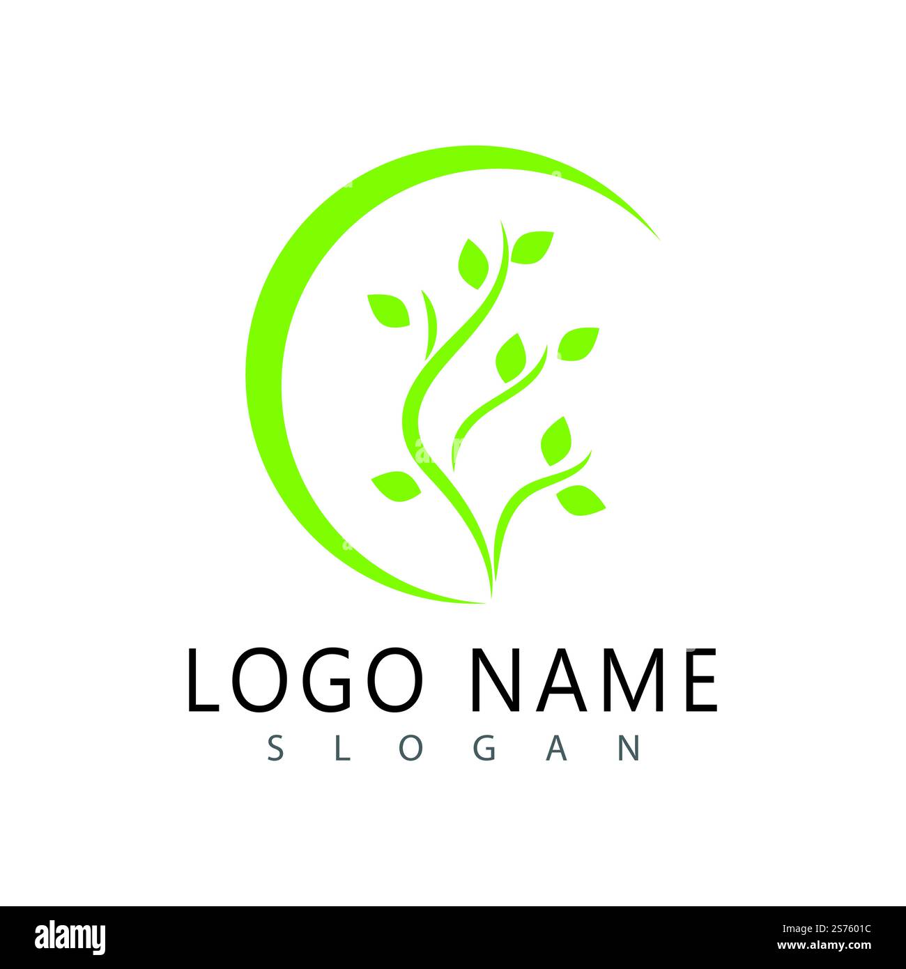 Green leaf illustration nature logo and symbol design Stock Vector ...