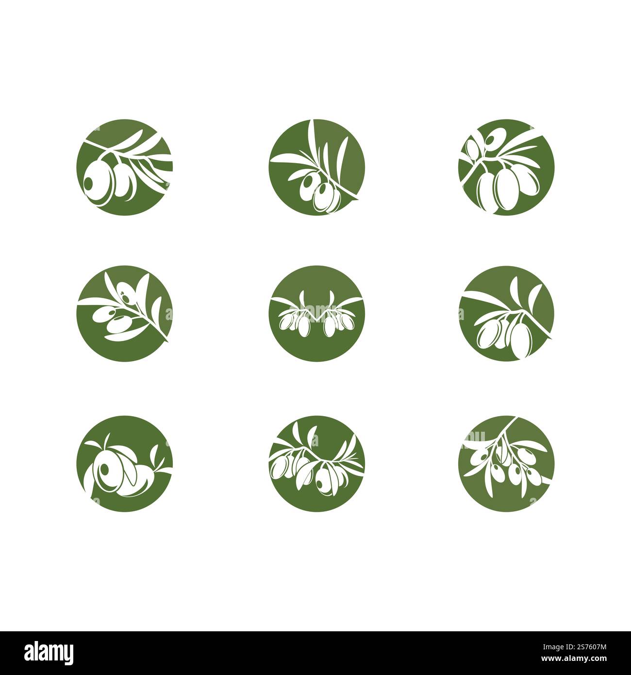 olive icon vector illustration symbol design template Stock Vector