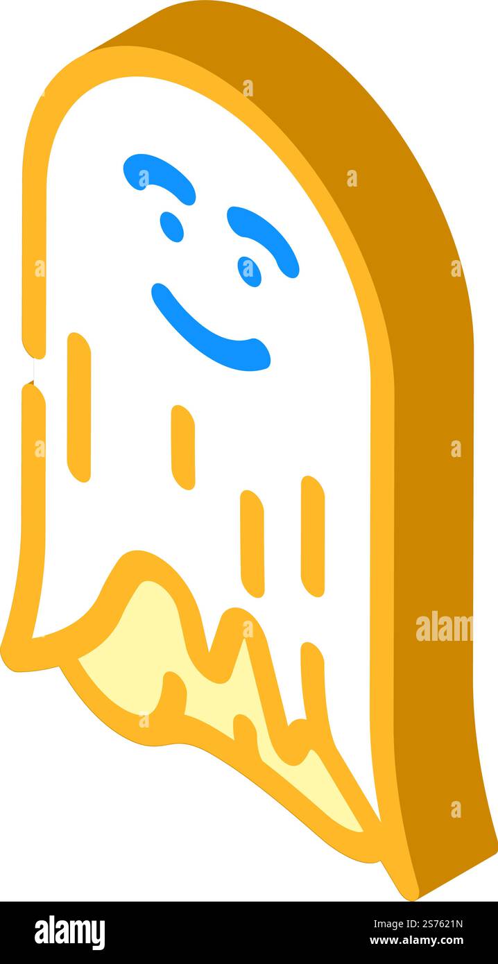 spirit ghost isometric icon vector. spirit ghost sign. isolated symbol ...