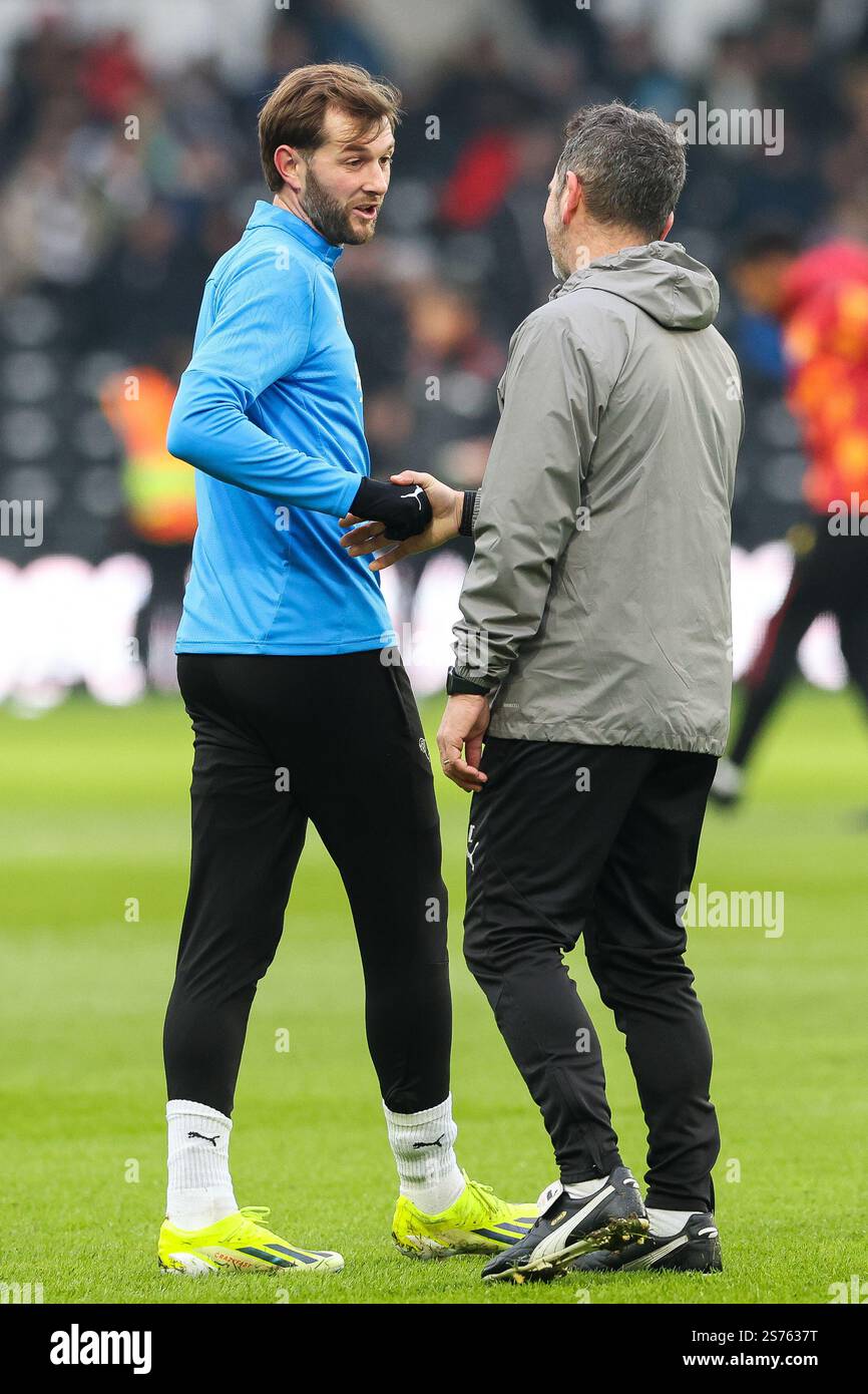 Derby County's Tom Barkhuizen before the Sky Bet Championship match at