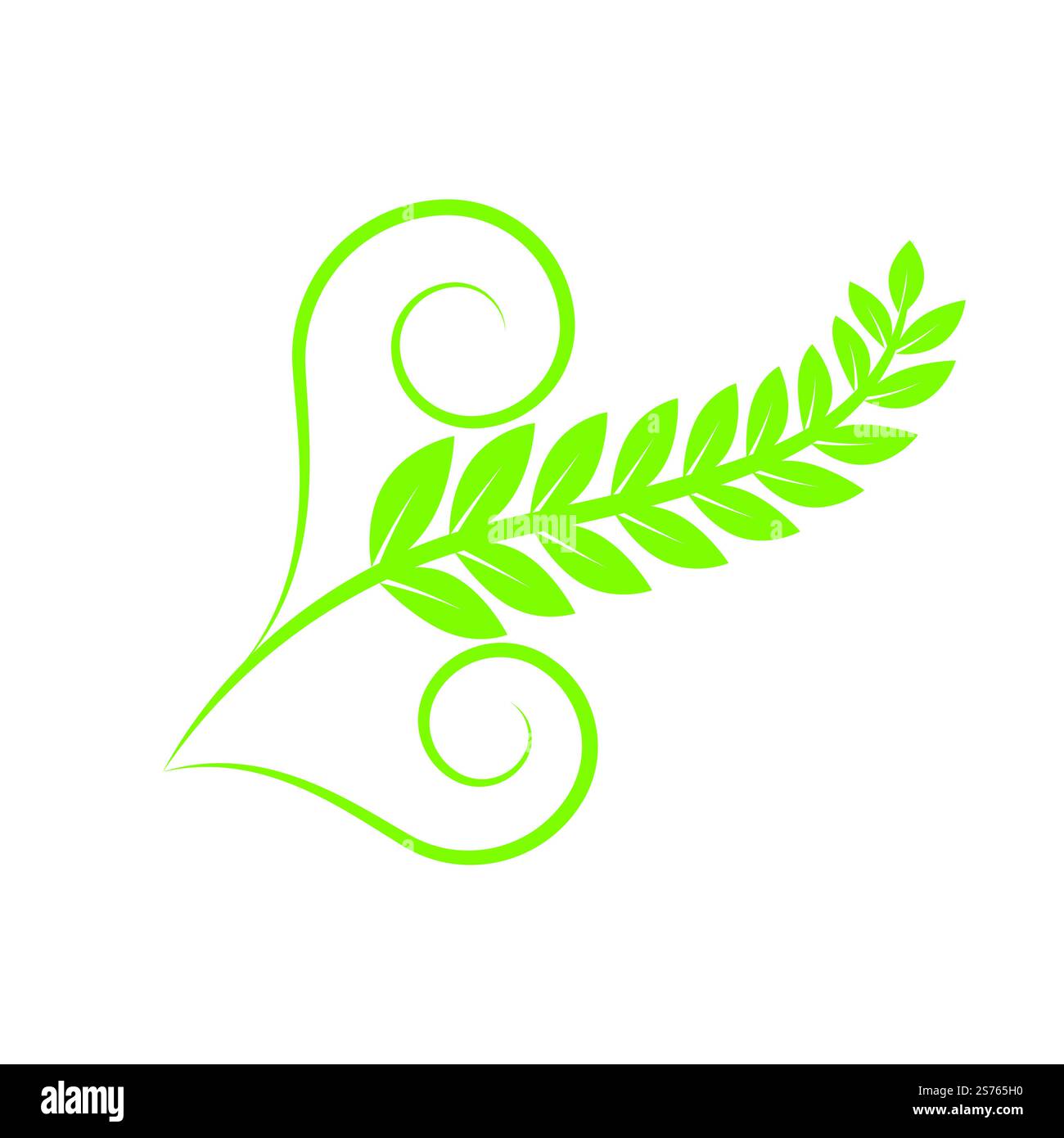 Green leaf illustration nature logo and symbol design Stock Vector ...