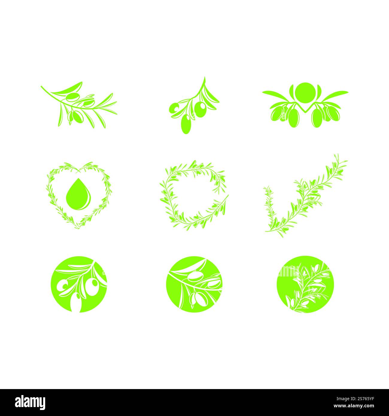 olive icon vector illustration symbol design template Stock Vector