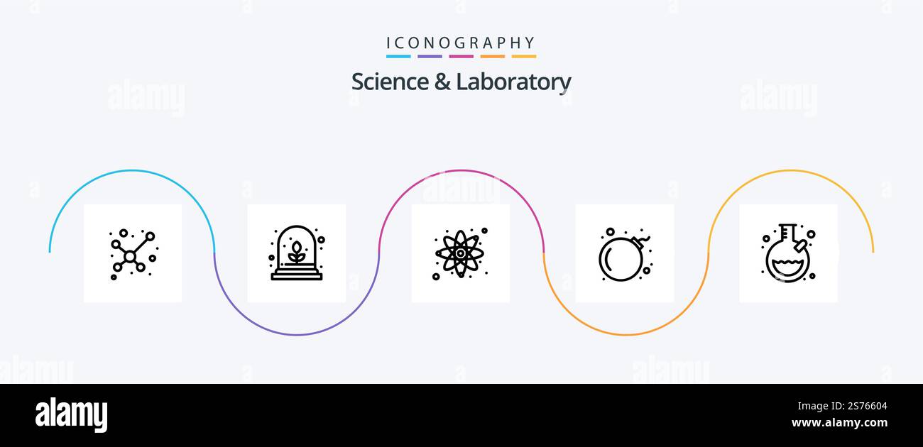 Science Line 5 Icon Pack Including . science. tube. laboratory Stock ...