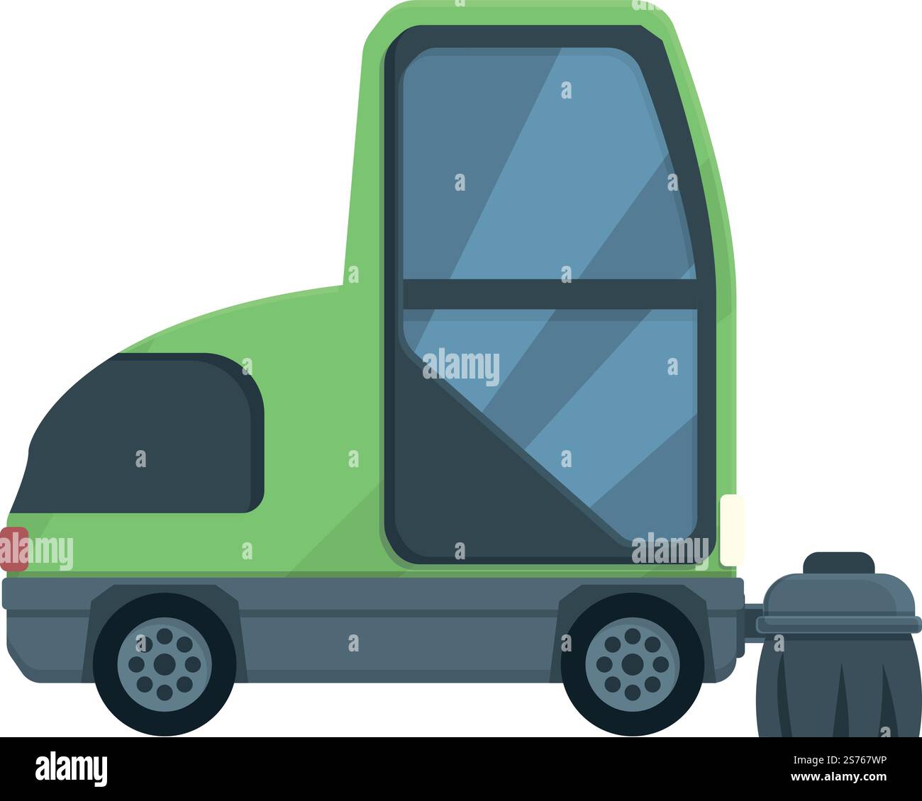 Sweeper vehicle icon cartoon vector. Street truck. City machine ...