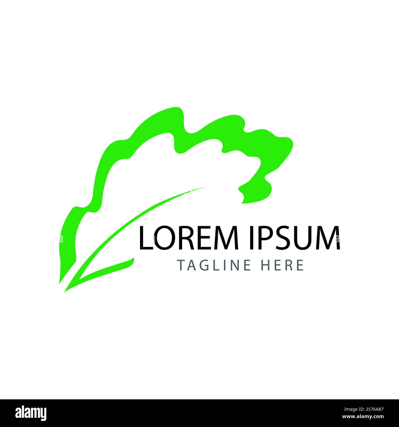 Green leaf illustration nature logo and symbol design Stock Vector ...