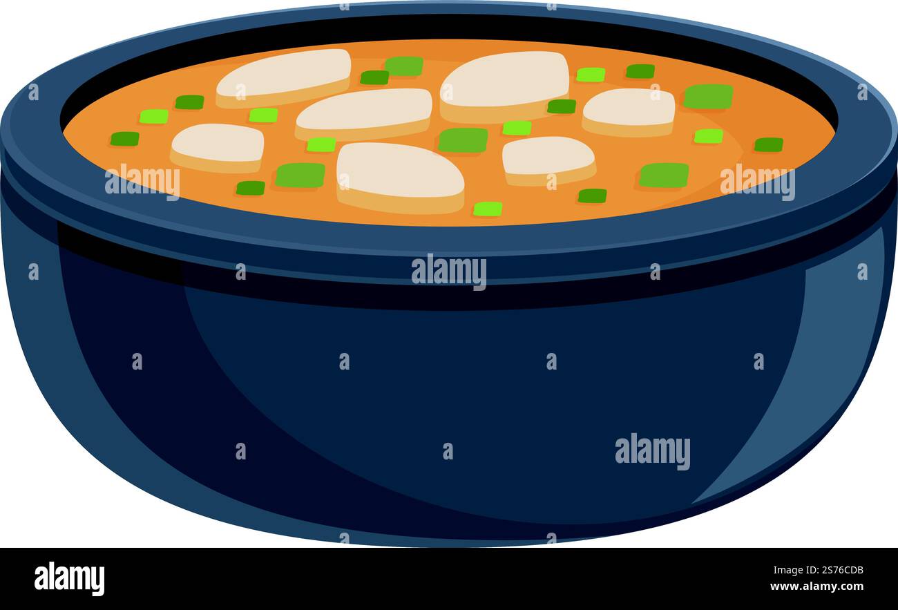 Street thai soup icon cartoon vector. Dish food. Basil meal. Street ...
