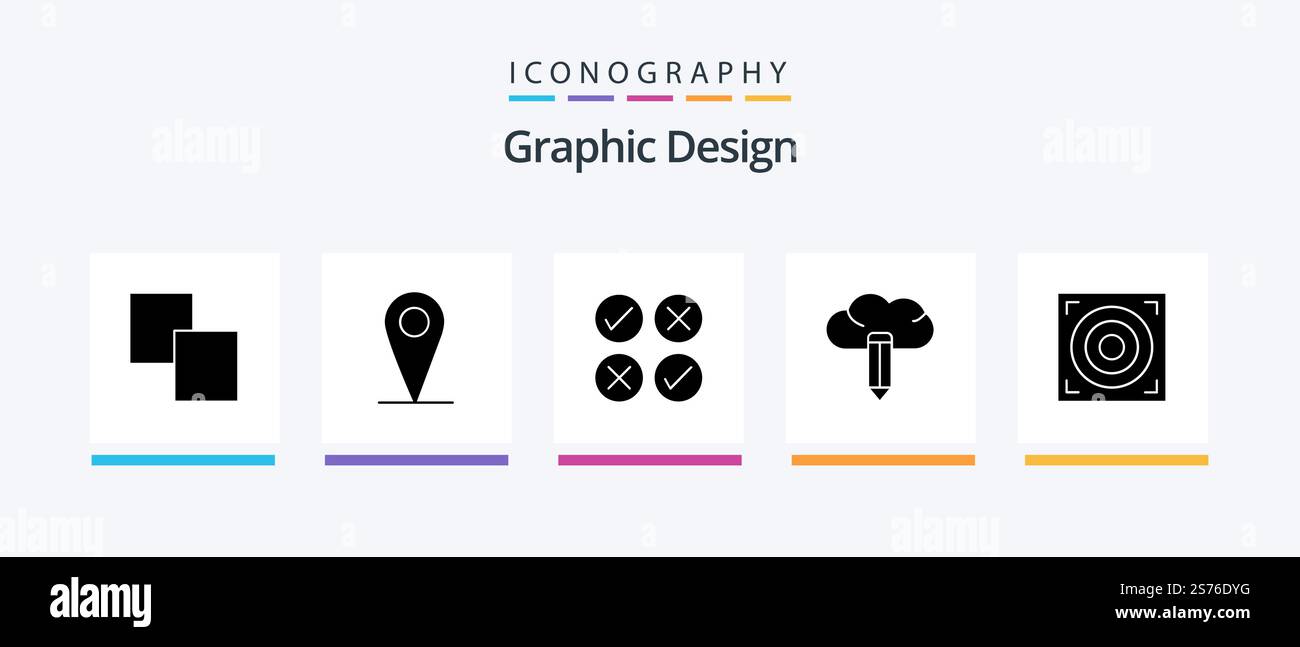 Design Glyph 5 Icon Pack Including . web. design. speaker. pencil ...
