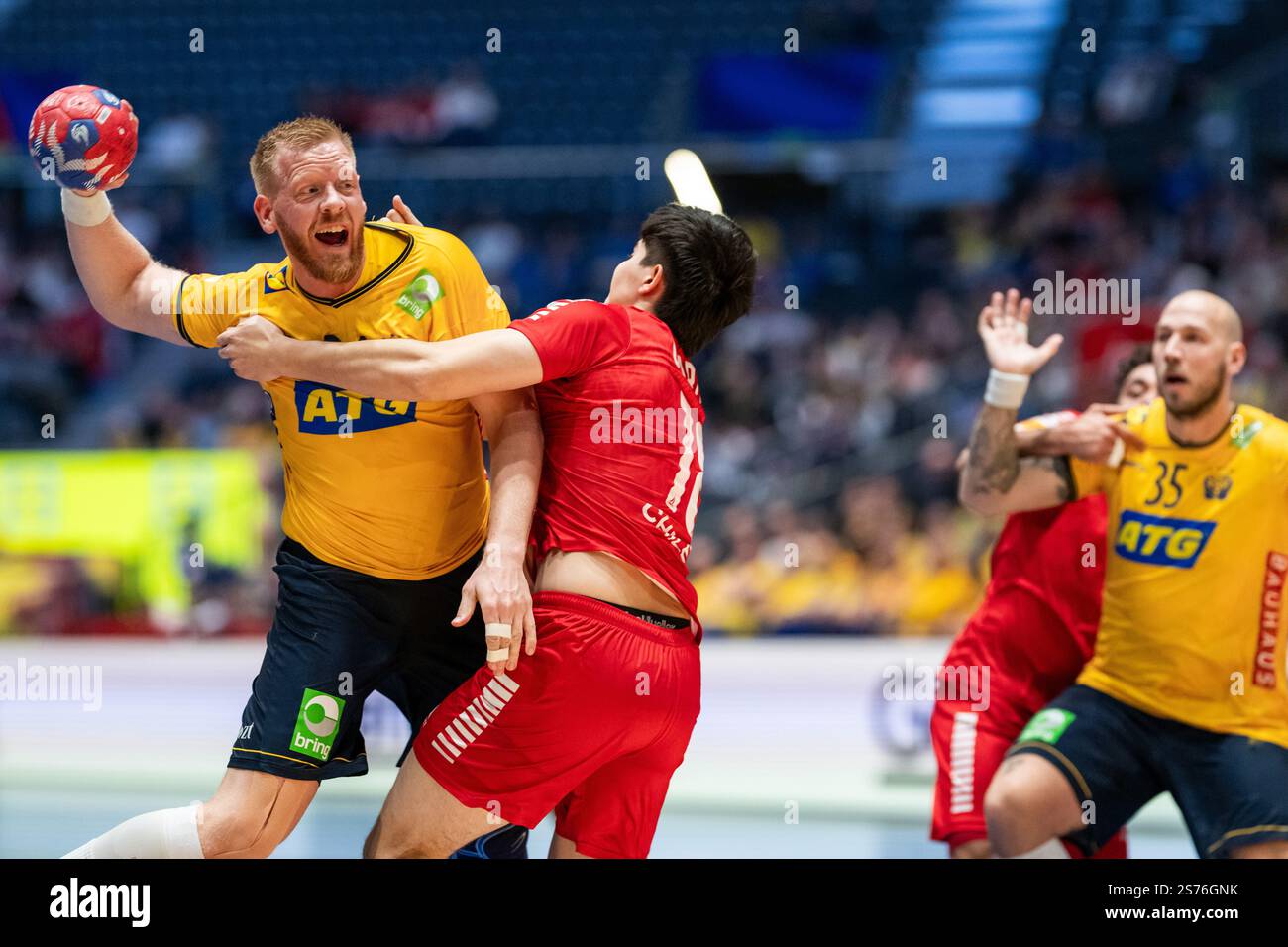 250118 Jim Gottfridsson of Sweden and Cristobal Oyarzun of Chile during
