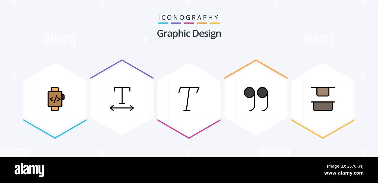 Design 25 FilledLine icon pack including . quotes Stock Vector Image ...