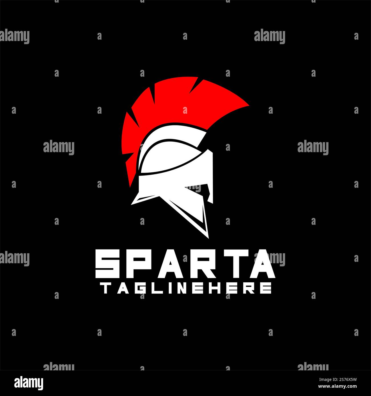 spartan logo icon designs vector Stock Vector
