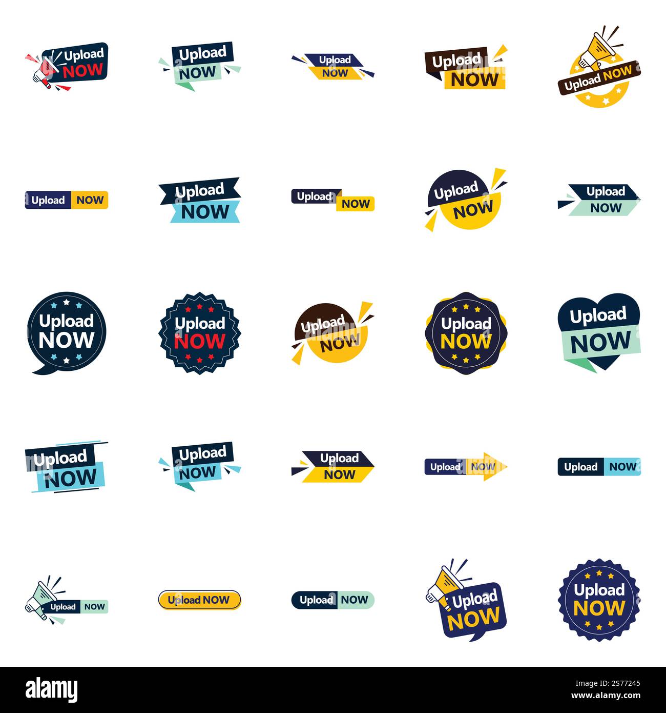 The Upload Now Vector Collection 25 Stunning Designs for Your Next ...