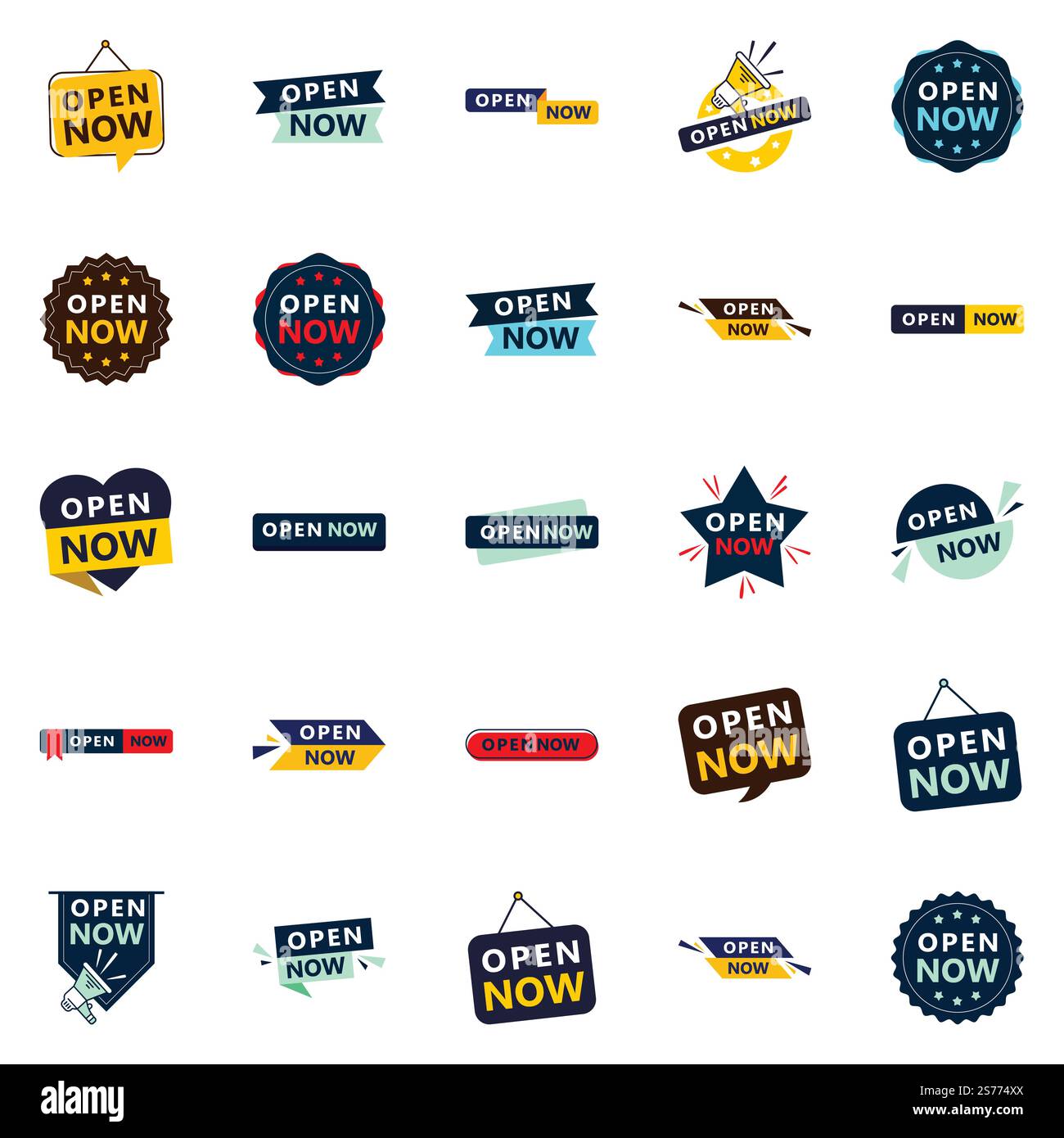 Open now collection 25 different designs for different needs Stock ...