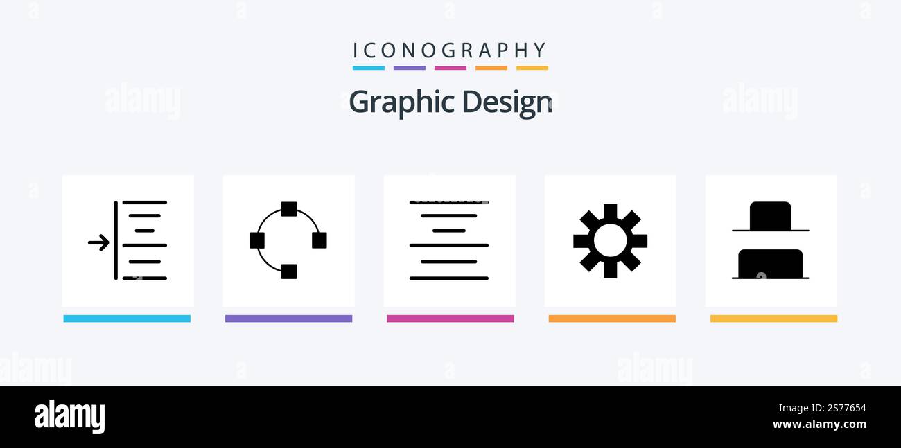 Design Glyph 5 Icon Pack Including . text. vertical. bottom. Creative ...