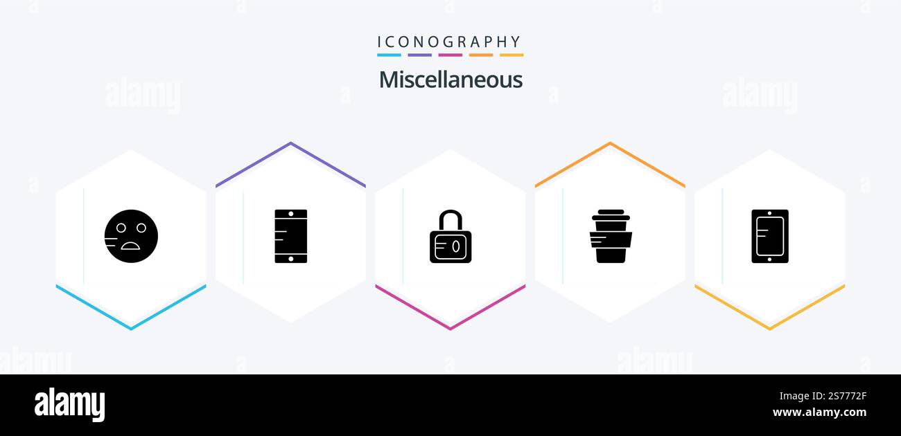 Miscellaneous 25 Glyph icon pack including . school. study. study. mobile Stock Vector