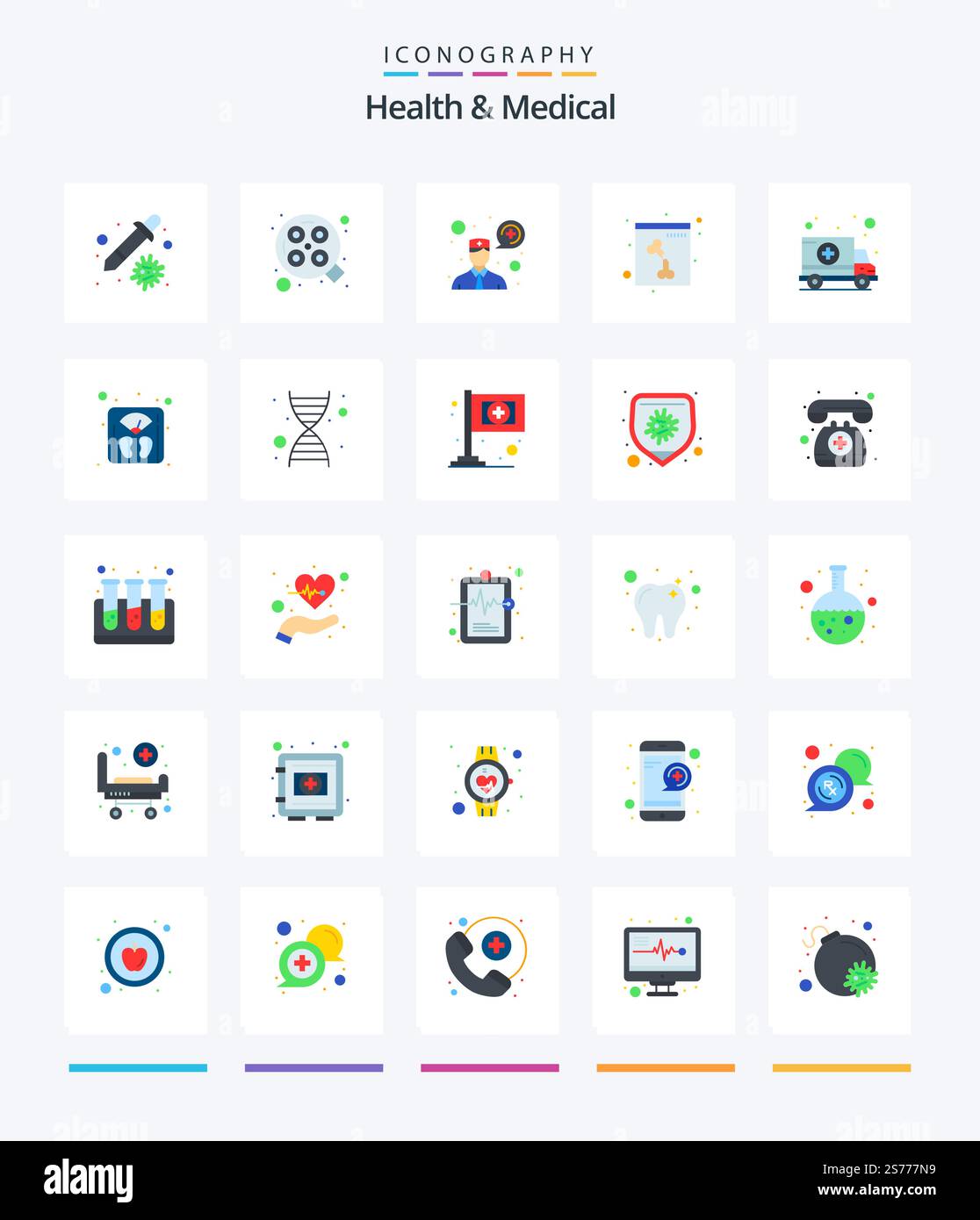Creative Health And Medical 25 Flat icon pack Such As transport. car ...